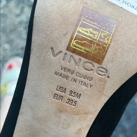 Like new Vince Black Suede Mules - Picture 2 of 13